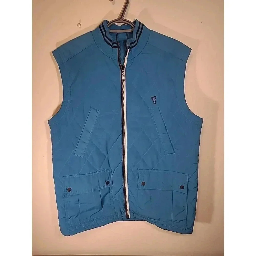 Golfino Unisex Lightweight Vest Blue With Pockets Size XL